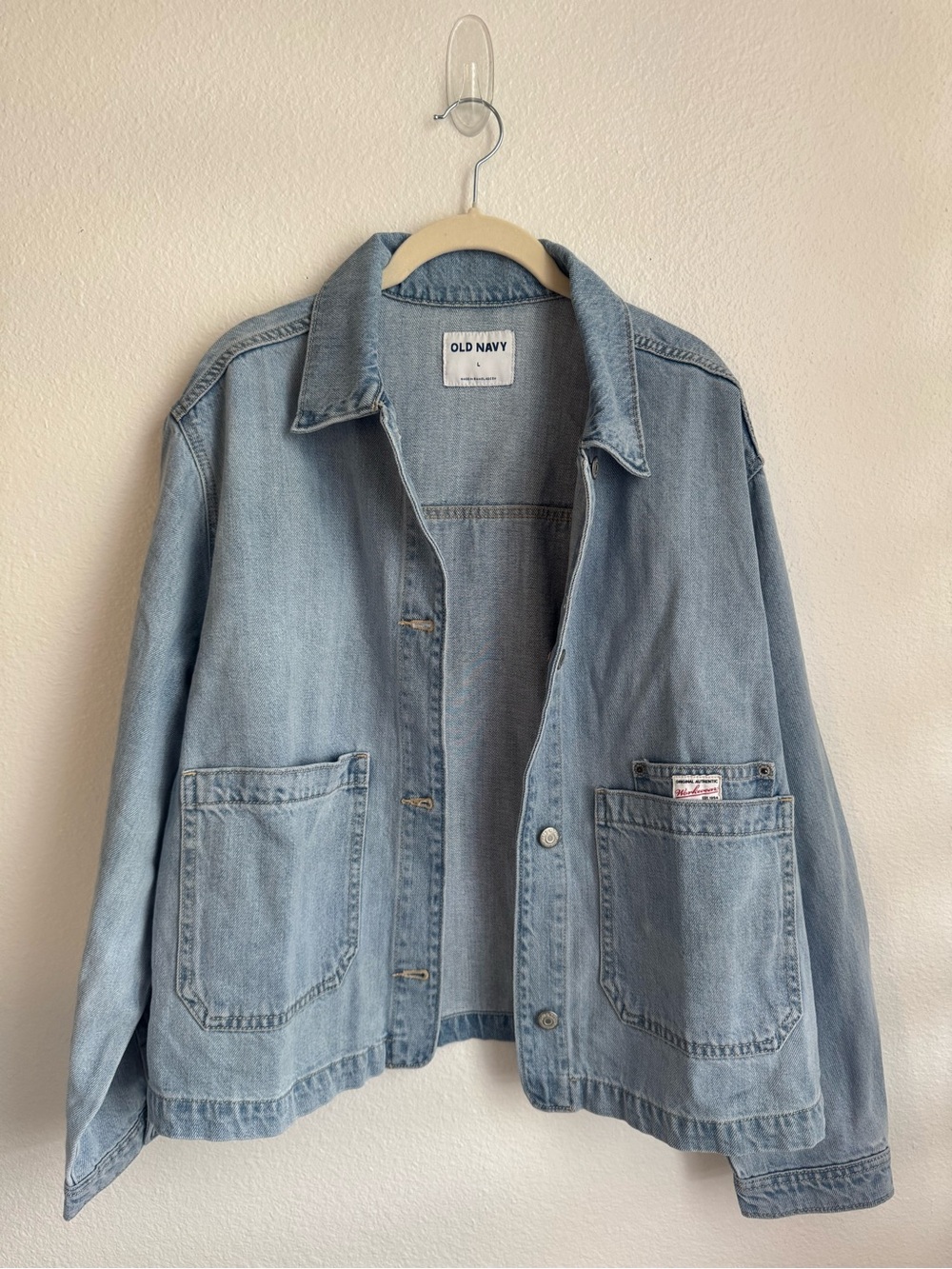 Old Navy Cropped Denim Chore Jacket